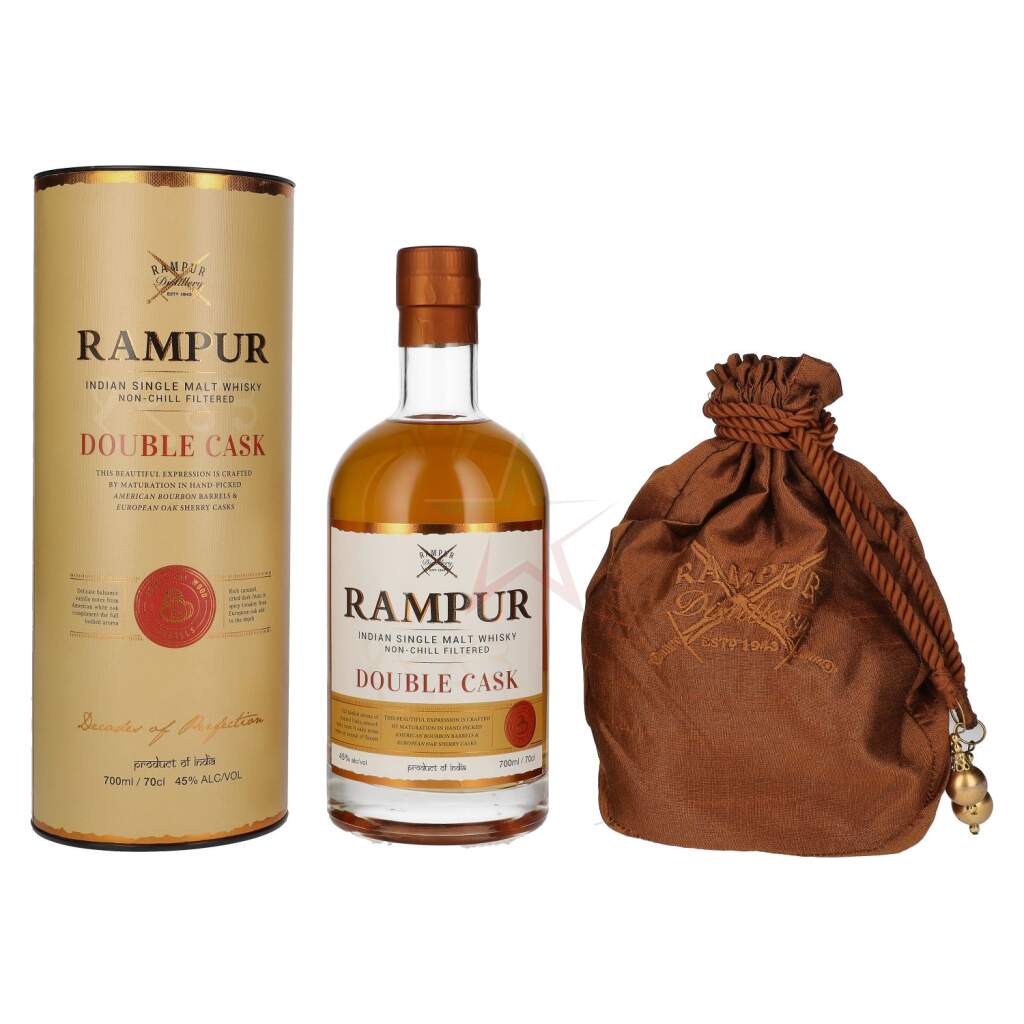 Rampur DOUBLE CASK Whisky - Spirit Italia, 76,25 €
