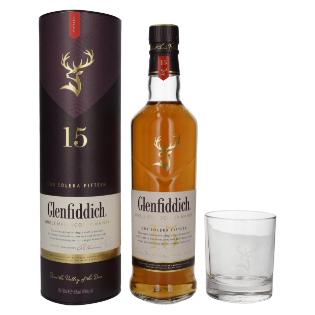 Glenfiddich 15 Years Old OUR SOLERA mit Tumbler