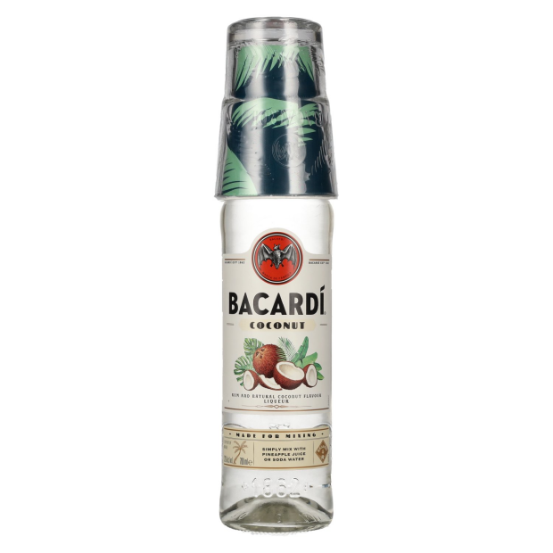 Bacardi COCONUT Spirit Drink mit Glas