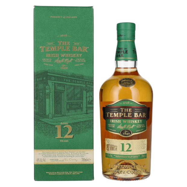 The Temple Bar 12 Years Old Single Malt Irish Whiskey