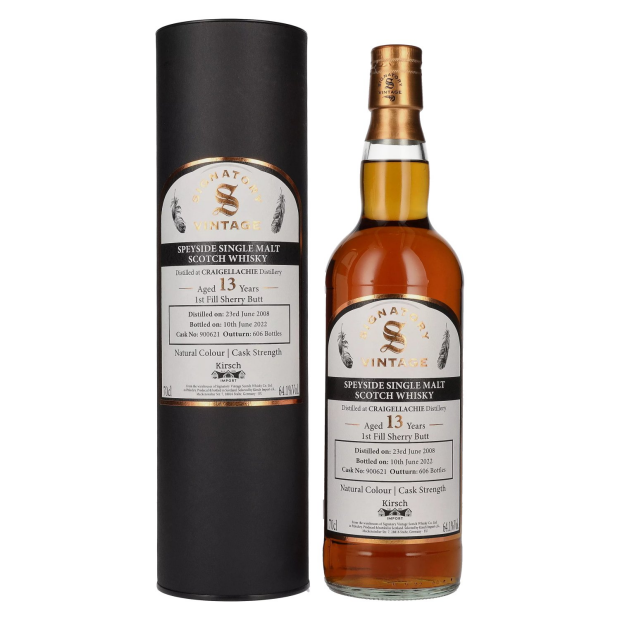 Signatory Vintage CRAIGELLACHIE 13 Years Old Cask Strength Whisky 2008