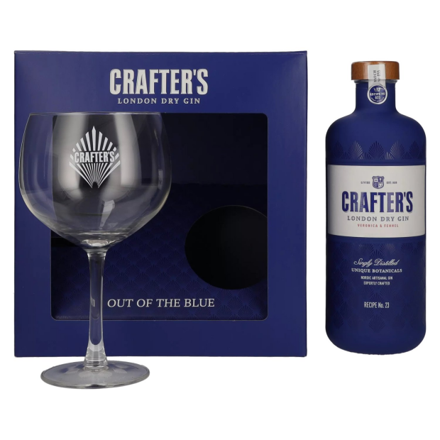 Crafters London Dry Gin mit Glas