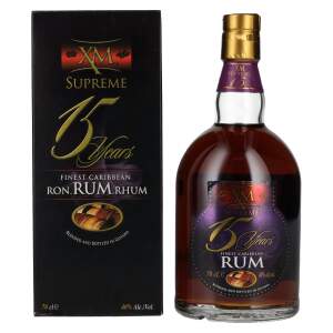 XM SUPREME 15 Years Old Finest Caribbean Rum 40% Vol....