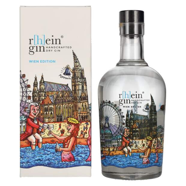 r[h]eingin Handcrafted Dry Gin Wien Edition 46% Vol. 0,5l in confezione regalo