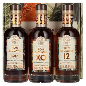 Ron Esclavo Giftbox 49% Vol. 3x0,2l in confezione regalo