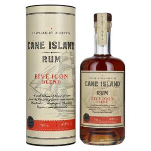 Cane Island FIVE ICON BLEND Island Rum 44% Vol. 0,7l in...