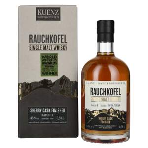 Kuenz Naturbrennerei Rauchkofel Single Malt Whisky Sherry...