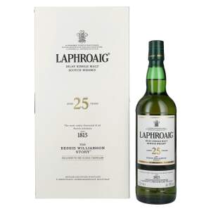 Laphroaig 25 Years Old THE BESSIE WILLIAMSON STORY...