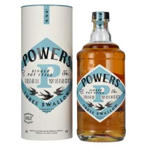 Powers THREE SWALLOW Single Pot Still Irish Whiskey 40%...