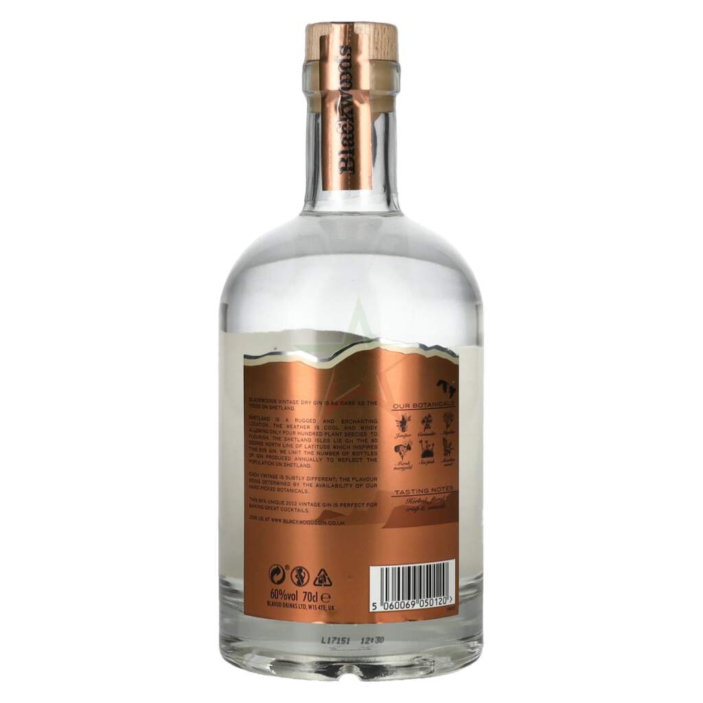 Blackwoods Gin 2012 60% Vol. 0,7l - Spirit Italia, 33,50 €